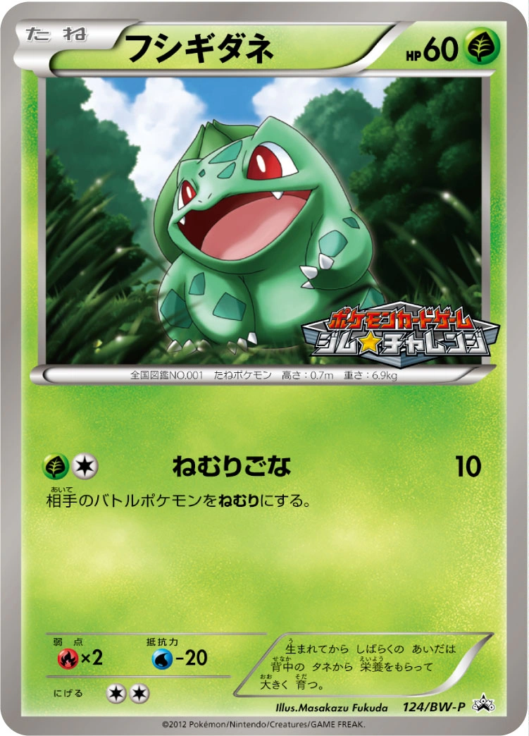 Carte Bulbasaur — BW Promos