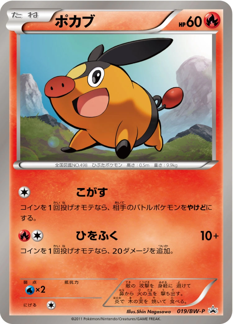 Carte Tepig — BW Promos