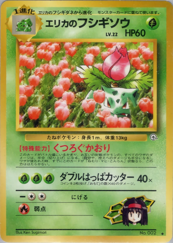 Carte Erika's Ivysaur — Challenge from the Darkness