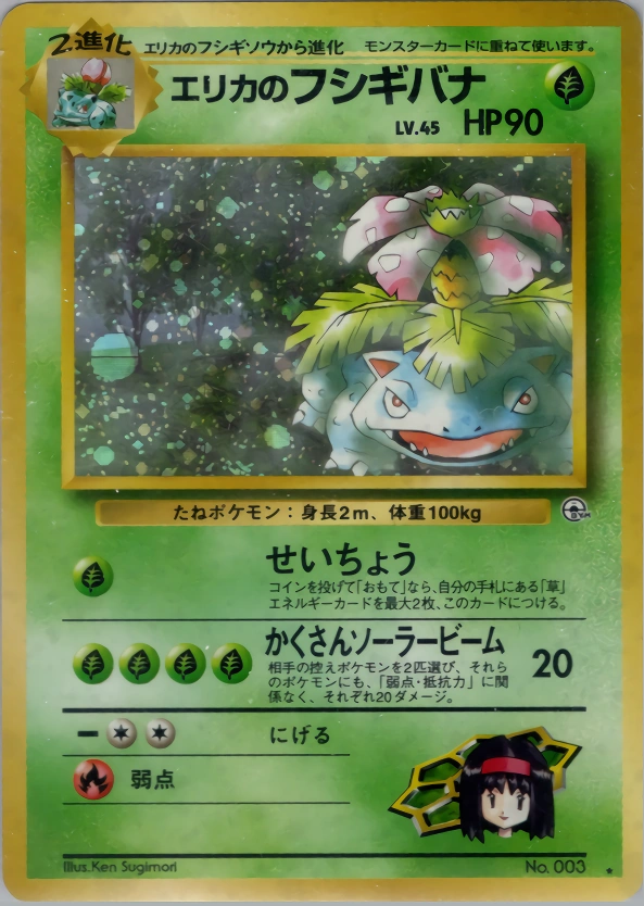 Carte Erika's Venusaur — Challenge from the Darkness