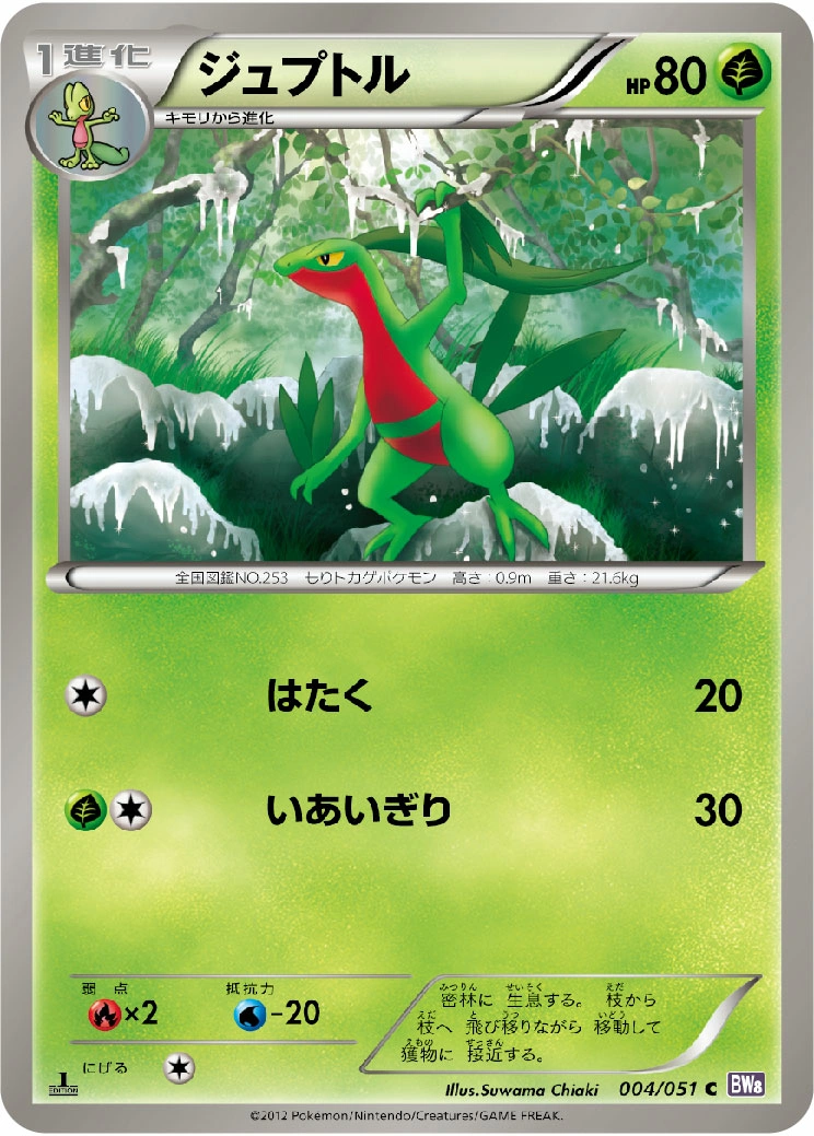 Carte Grovyle — Spiral Force