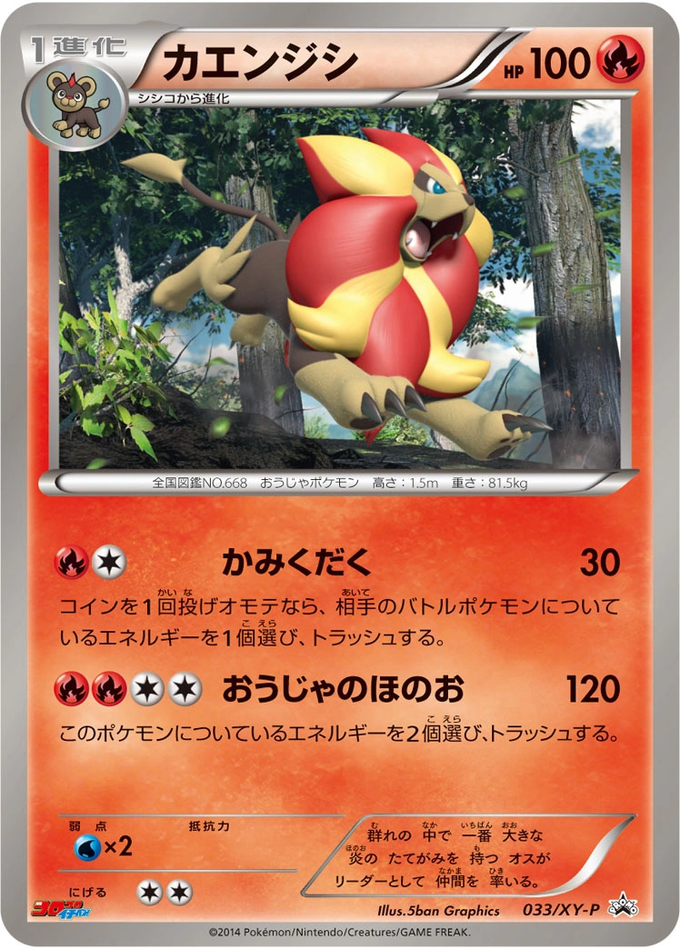 Carte Pyroar — XY Promos