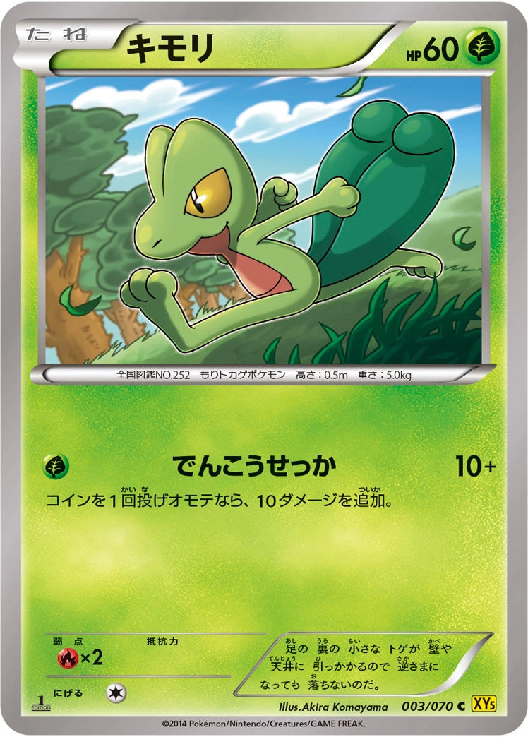 Carte Treecko — Gaia Volcano