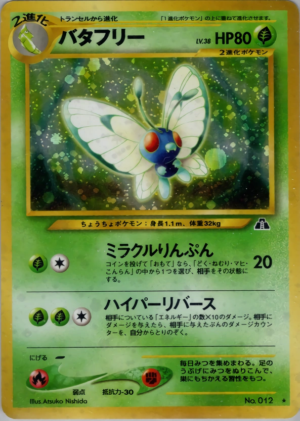 Carte Butterfree — Crossing the Ruins