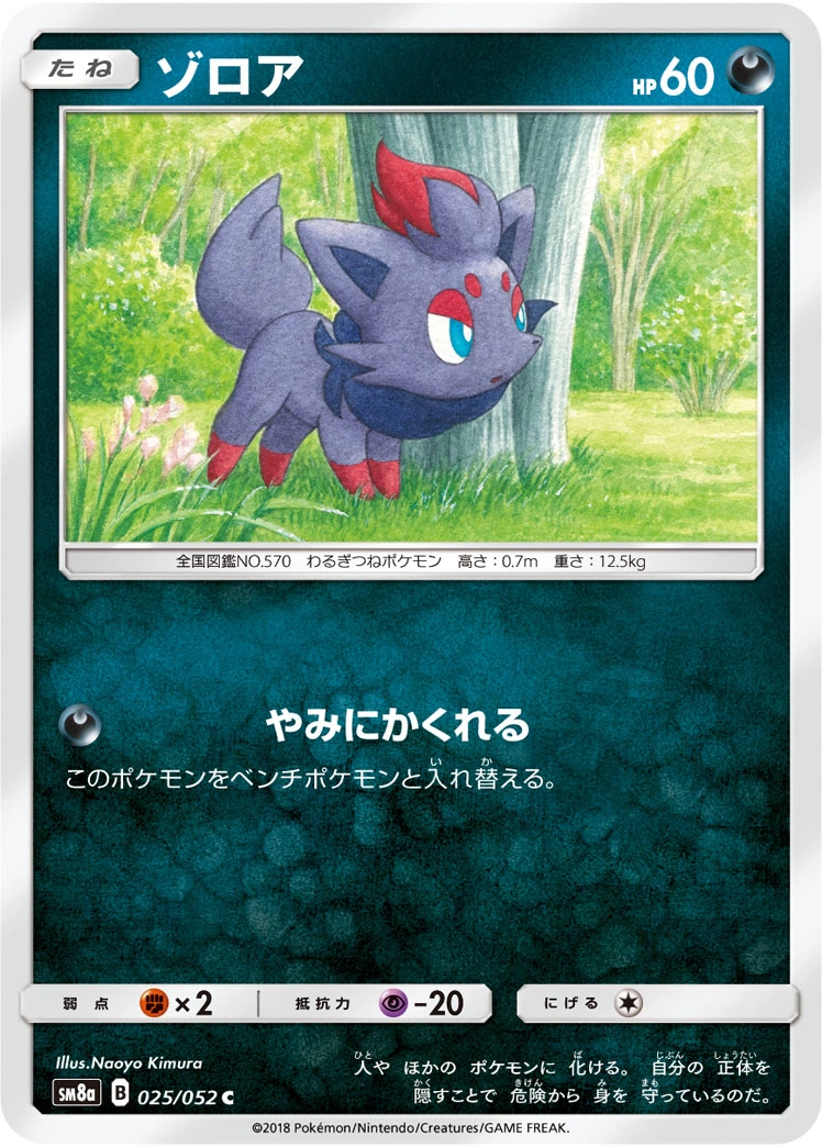 Carte Zorua — Dark Order