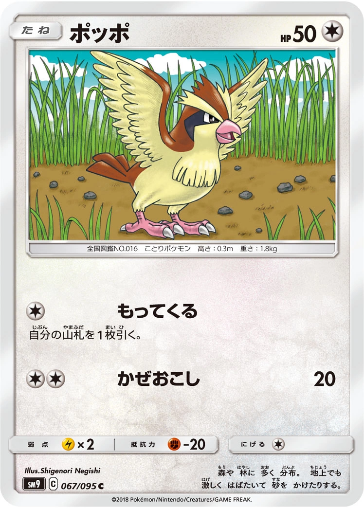 Carte Pidgey — Tag Bolt
