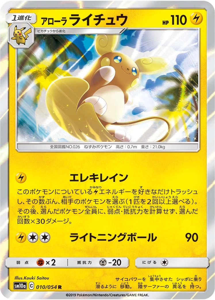 Carte Alolan Raichu — GG End
