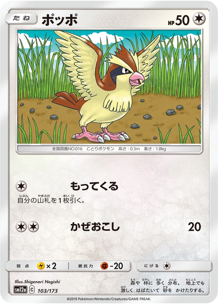 Carte Pidgey — Tag All Stars