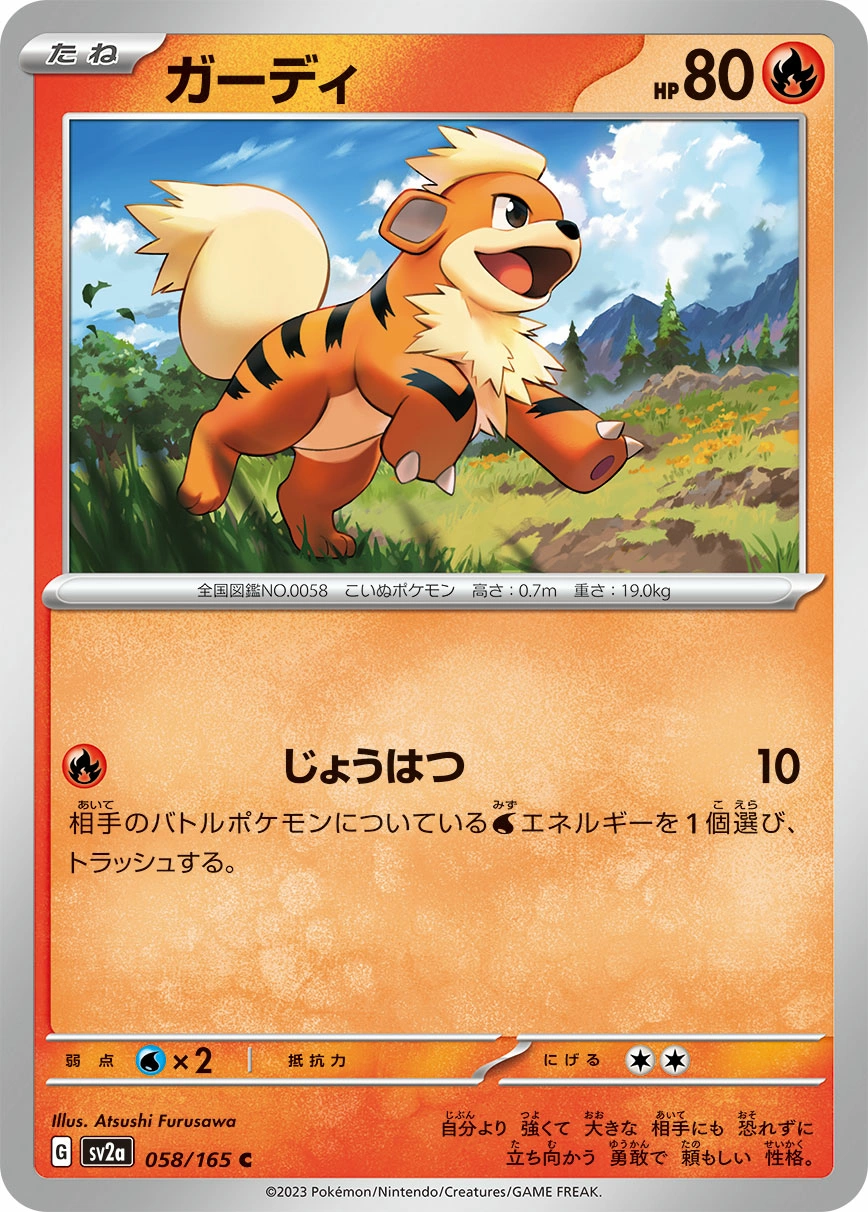 Carte Caninos — Pokemon Card 151