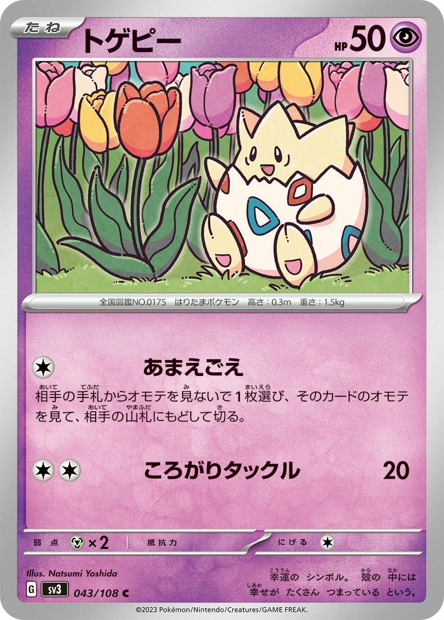 Carte Togepi — Ruler of the Black Flame