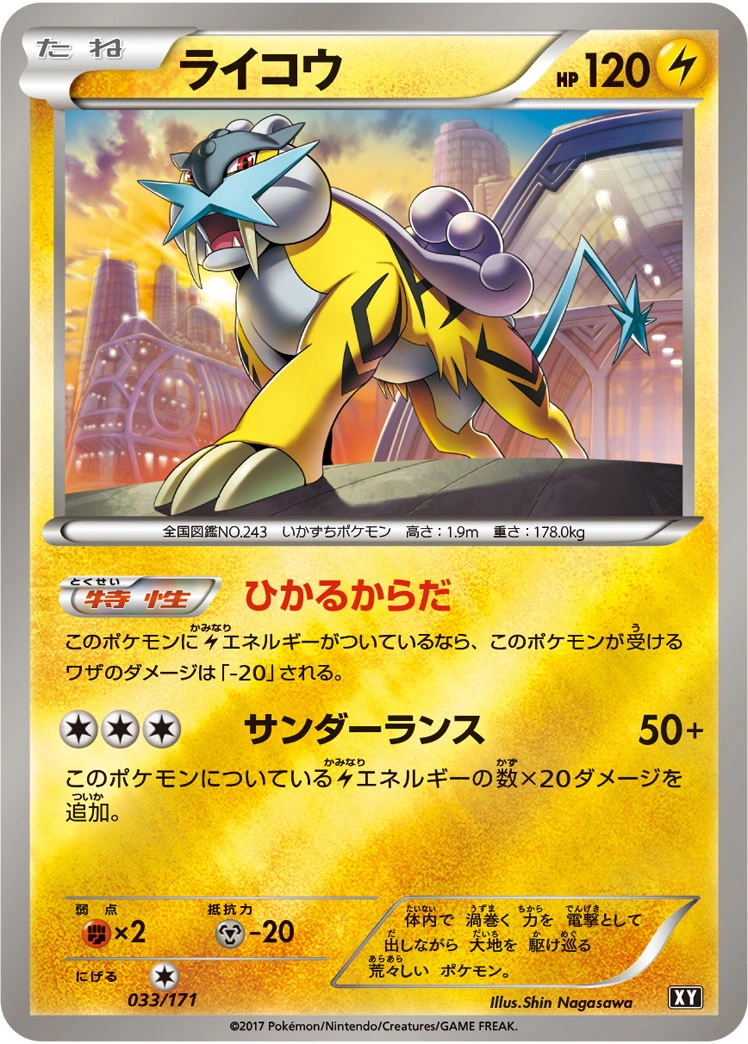 Carte Raikou — The Best of XY