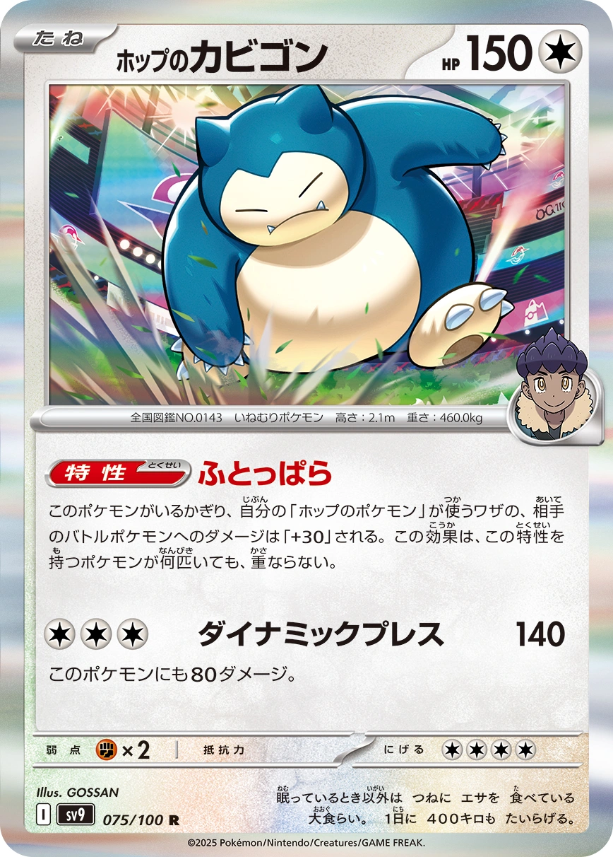 Carte Hop's Snorlax — Battle Partners