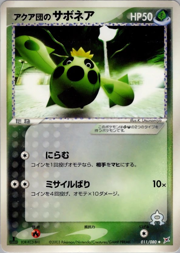 Carte Team Aqua's Cacnea — Magma VS Aqua Two Ambitions