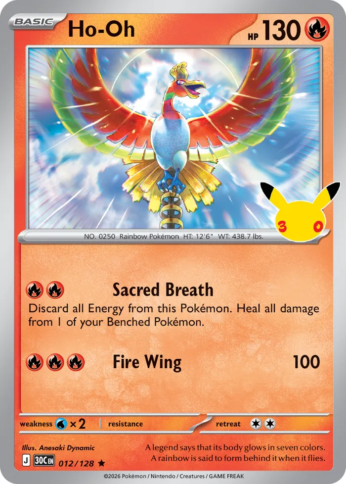 Carte Ho-Oh — 30th Celebration
