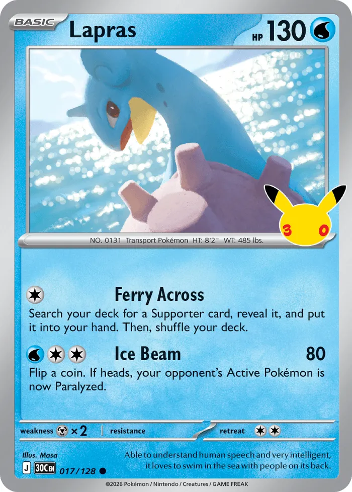 Carte Lapras — 30th Celebration