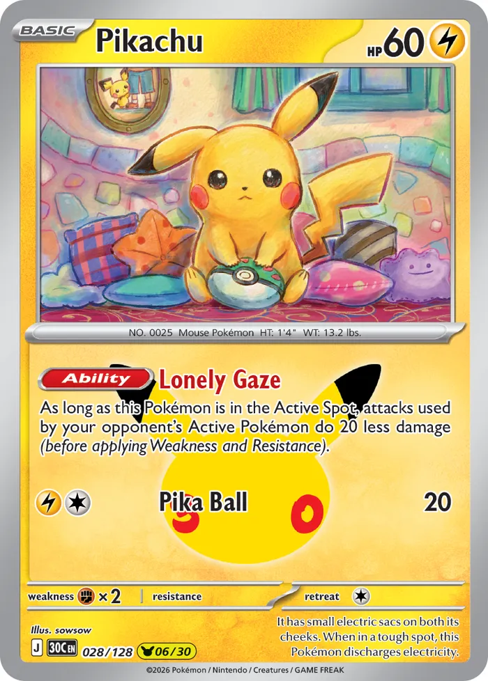 Carte Pikachu — 30th Celebration