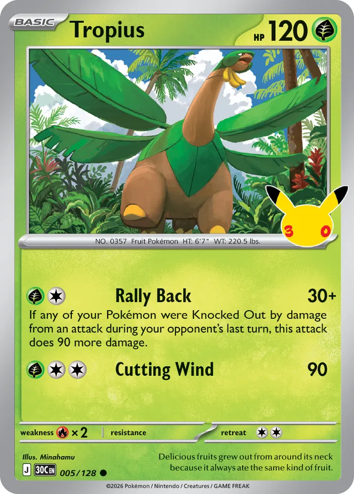 Carte Tropius — 30th Celebration