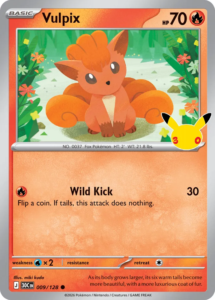 Carte Vulpix — 30th Celebration