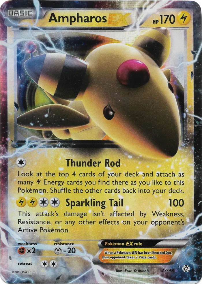 Carte Ampharos EX — Ancient Origins