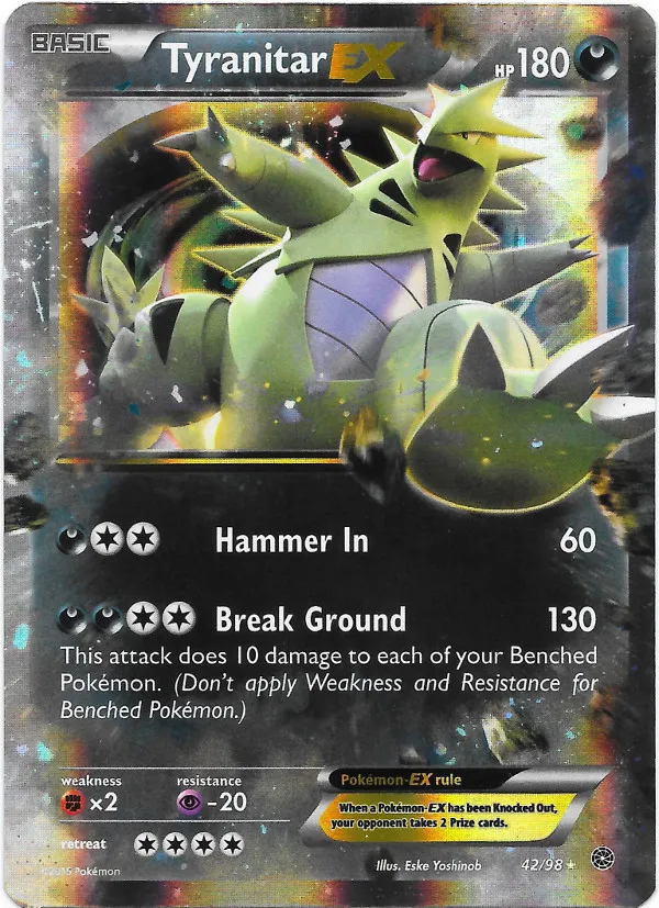 Carte Tyranitar EX — Ancient Origins