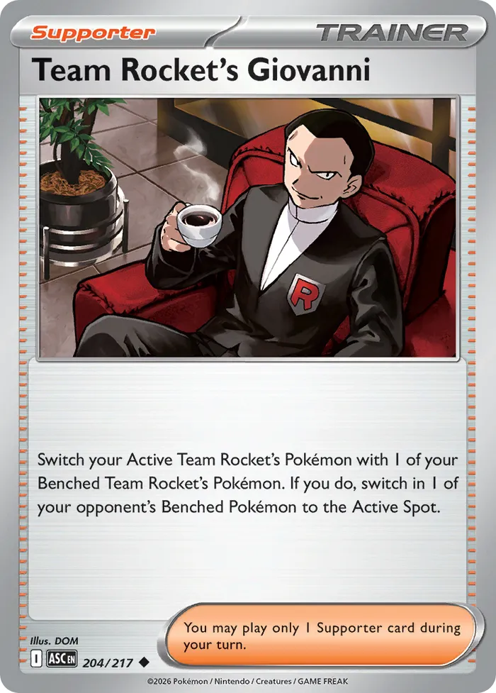 Carte Giovanni de la Team Rocket — Ascended Heroes Additionals