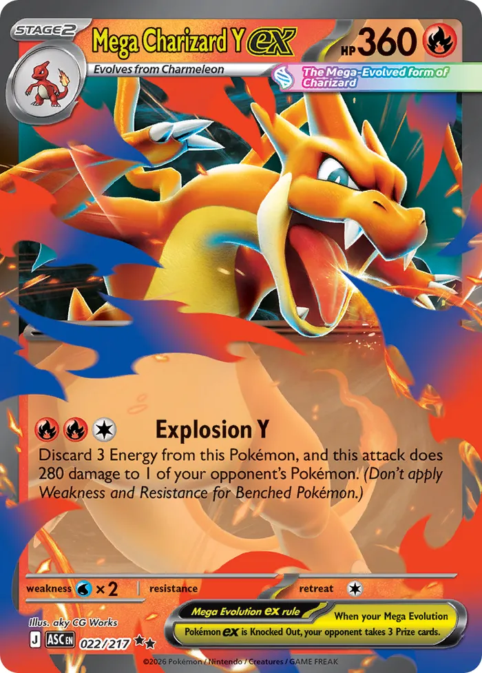 Carte Mega Dracaufeu Y ex — Ascended Heroes Additionals