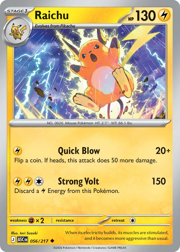 Carte Raichu — Ascended Heroes Additionals
