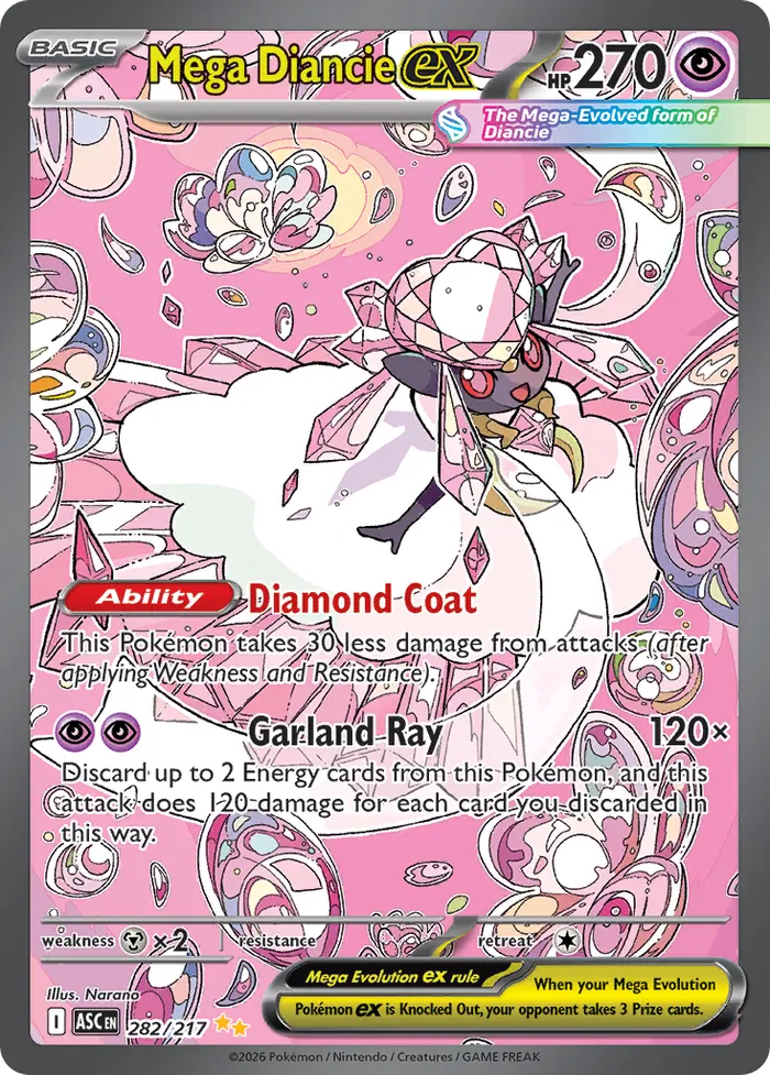 Carte Mega Diancie ex — Ascended Heroes