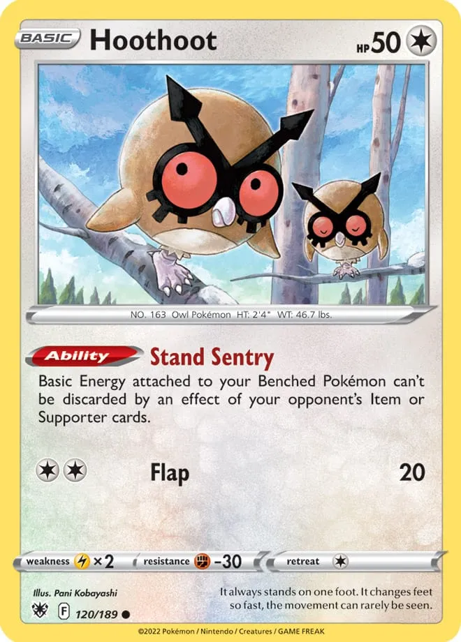 Carte Hoothoot — Astral Radiance
