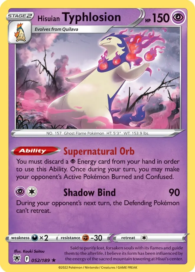 Carte Typhlosion de Hisui — Astral Radiance
