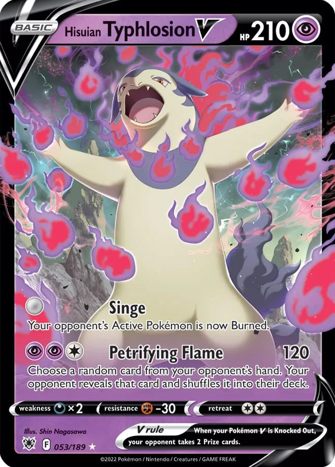 Carte Typhlosion de Hisui V — Astral Radiance