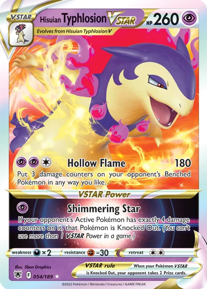 Carte Typhlosion de Hisui VSTAR — Astral Radiance