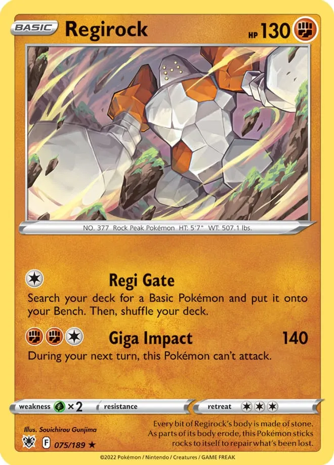 Carte Regirock — Astral Radiance