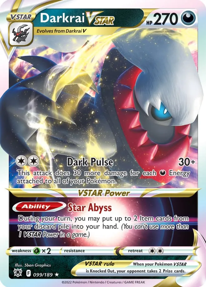 Carte Darkrai VSTAR — Astral Radiance