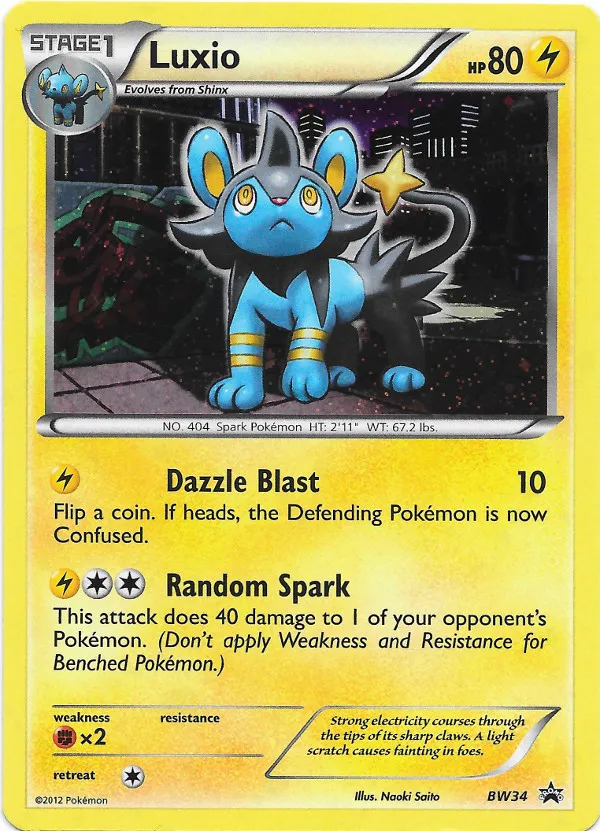 Carte Luxio — BW Black Star Promos
