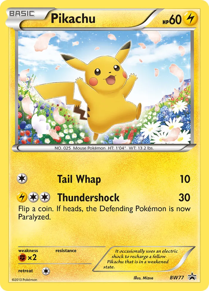 Carte Pikachu — BW Black Star Promos