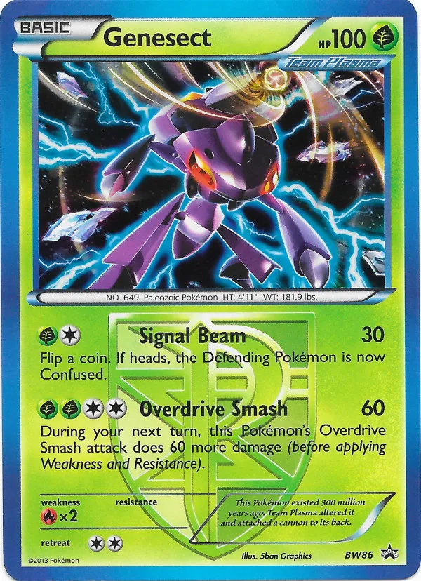 Carte Genesect — BW Black Star Promos