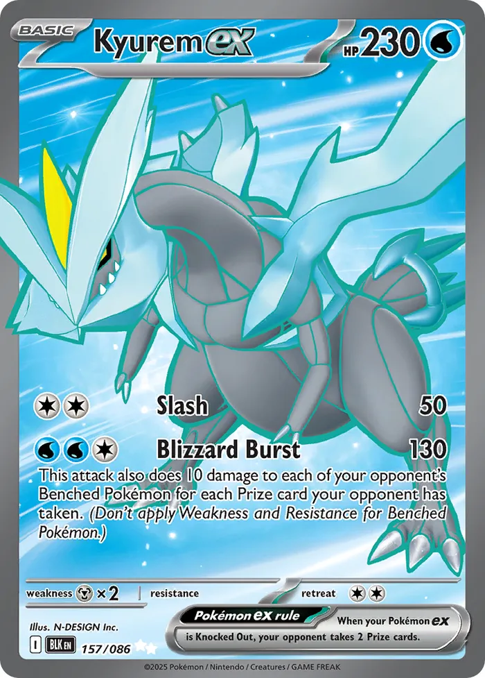 Carte Kyurem ex — Black Bolt Additionals