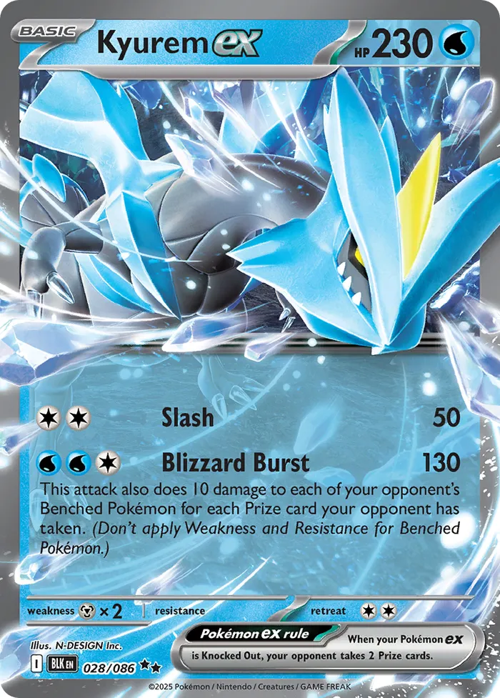 Carte Kyurem ex — Black Bolt Additionals