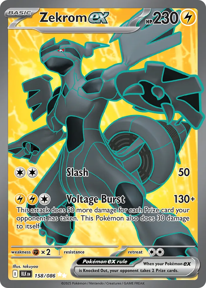 Carte Zekrom ex — Black Bolt