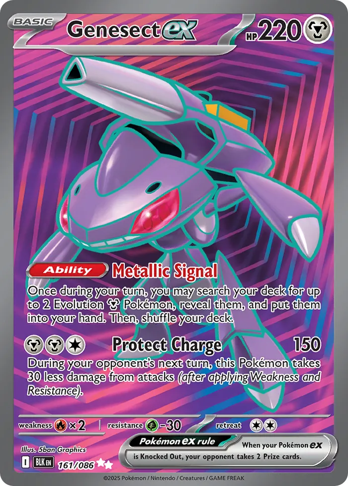 Carte Genesect ex — Black Bolt