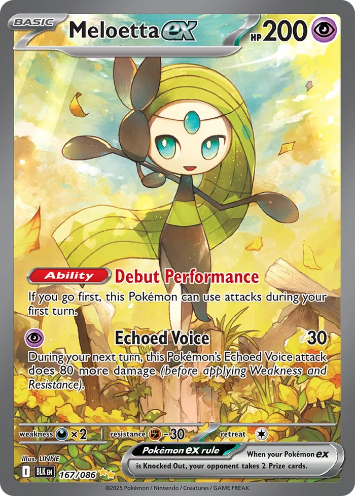 Carte Meloetta ex — Black Bolt