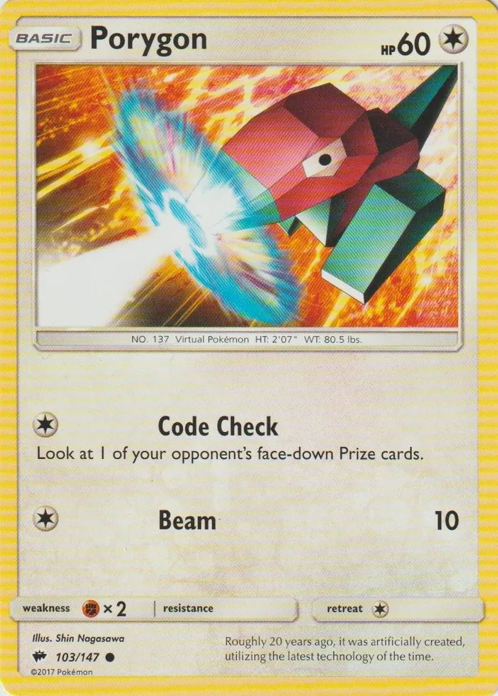 Carte Porygon — Burning Shadows