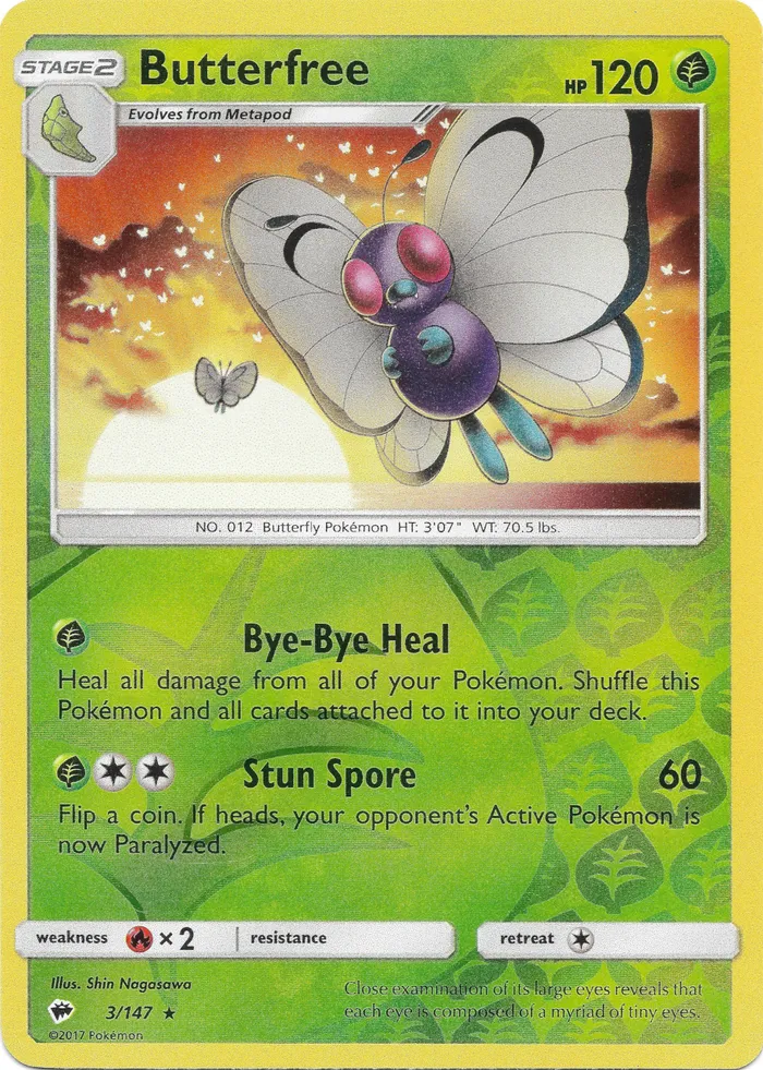 Carte Butterfree — Burning Shadows
