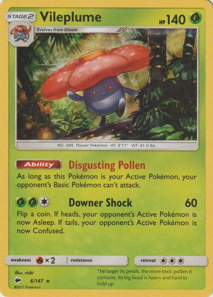 Carte Vileplume — Burning Shadows