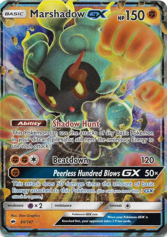 Carte Marshadow GX — Burning Shadows