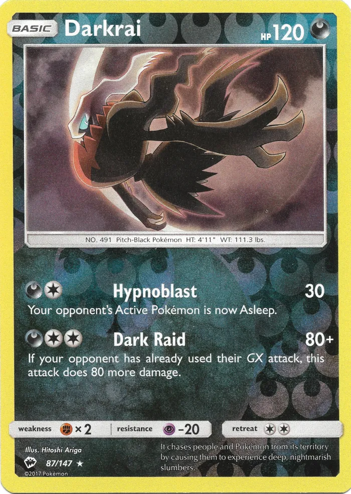 Carte Darkrai — Burning Shadows