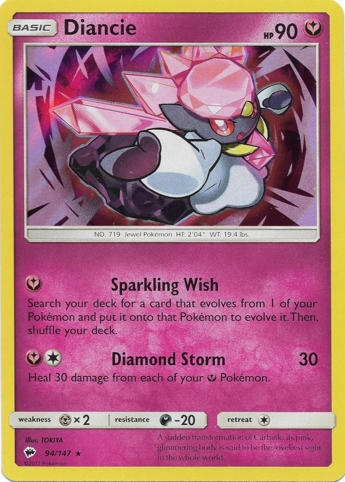 Carte Diancie — Burning Shadows