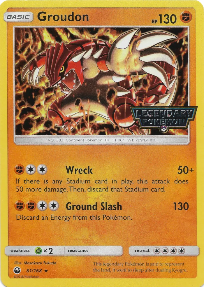 Carte Groudon — Celestial Storm