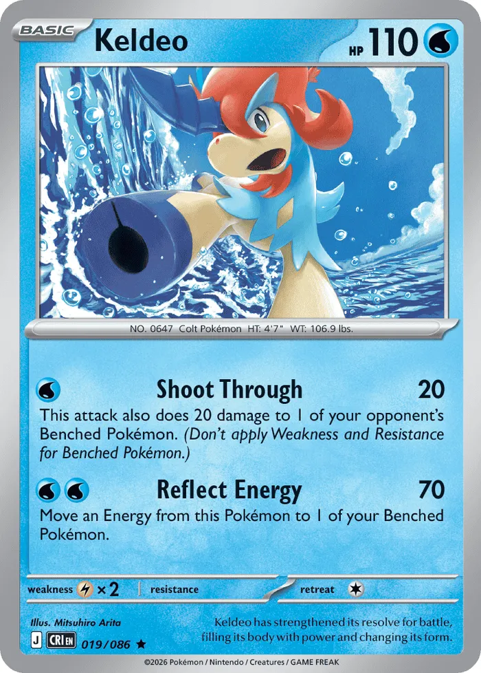 Carte Keldeo — Chaos Rising Additionals